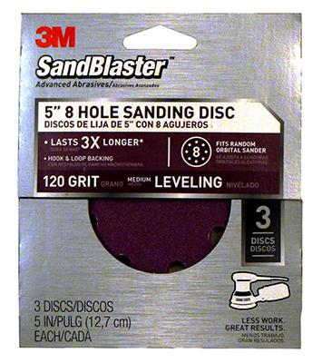 3PK 5" 120G Sand Disc