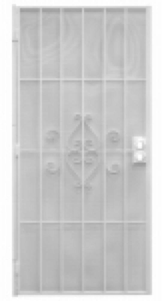36" WHT STL Secur Door