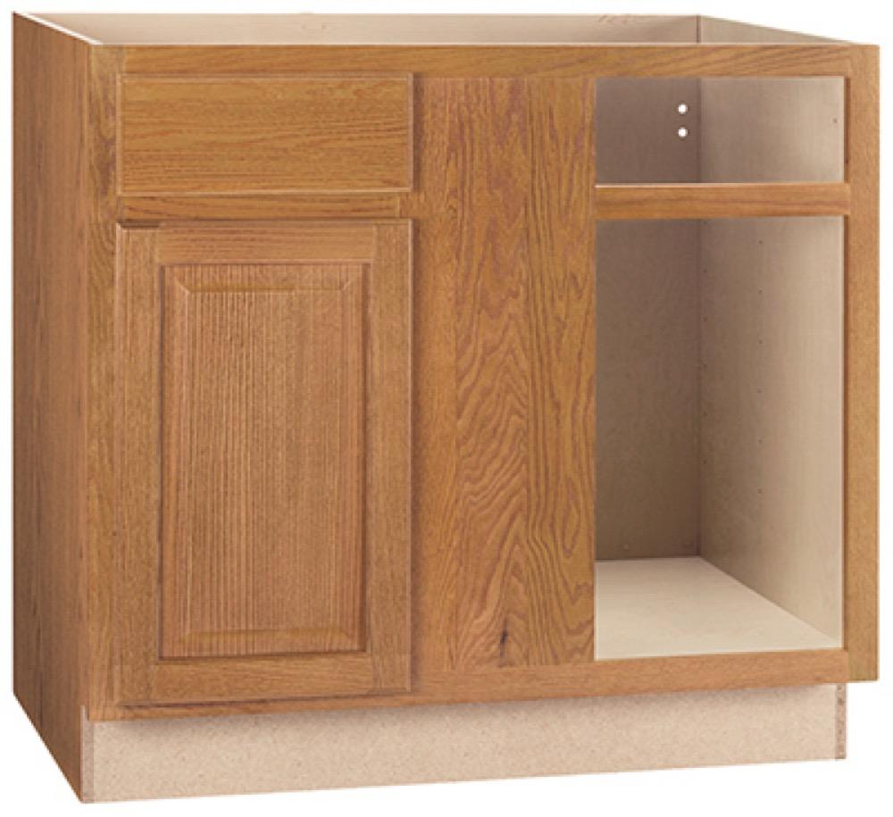 36"Oak Corn Bas Cabinet