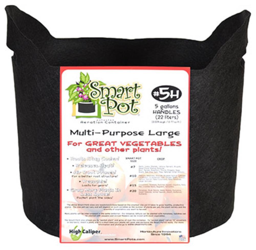 5GAL BLK Smart Pot