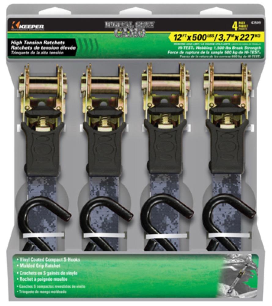 4PK 1x12 GRY Tie Down