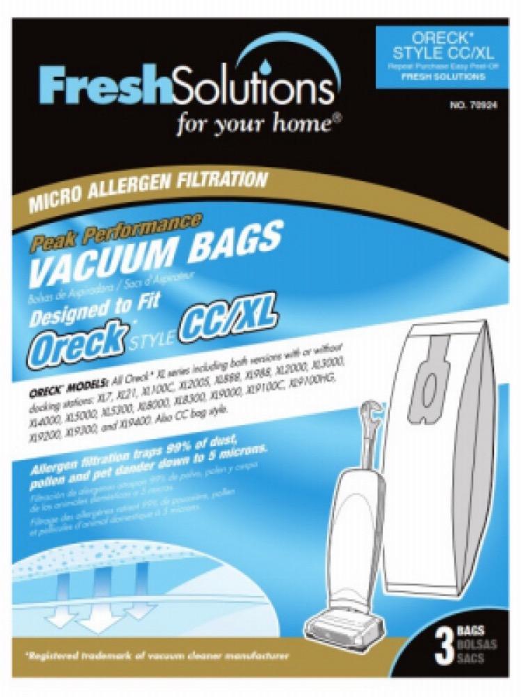 3PK Oreck XL Vac Bag