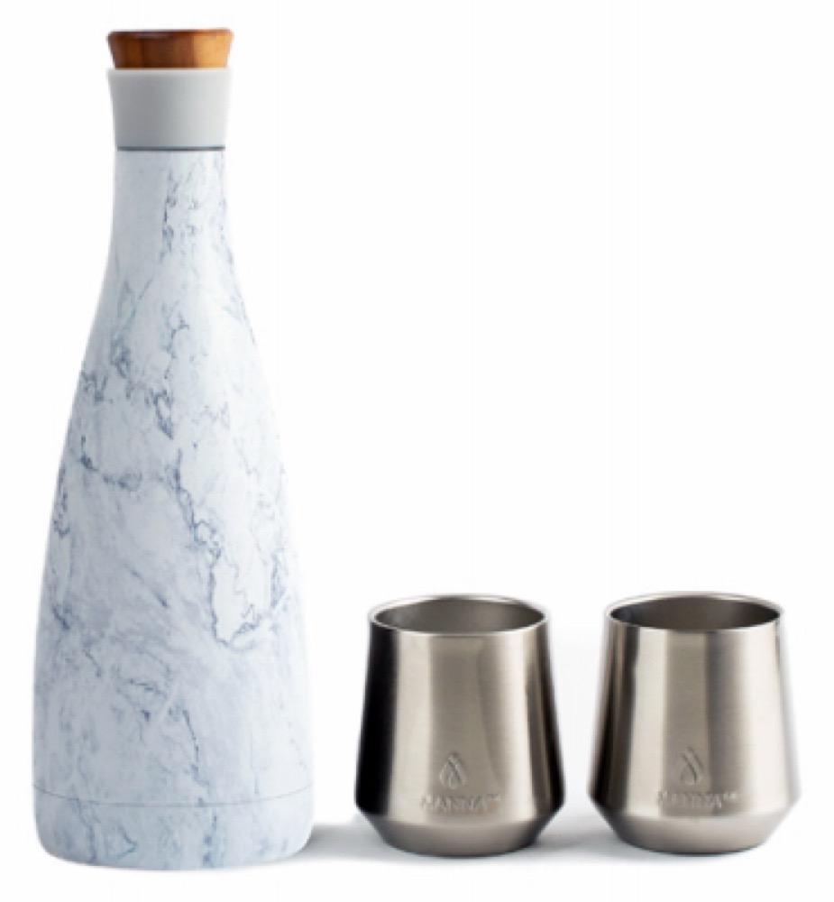 50OZ WHT Carafe/2 Cups