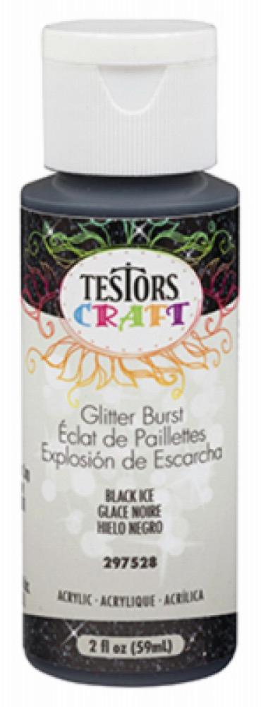 2OZ BLK Glitt Acr Paint