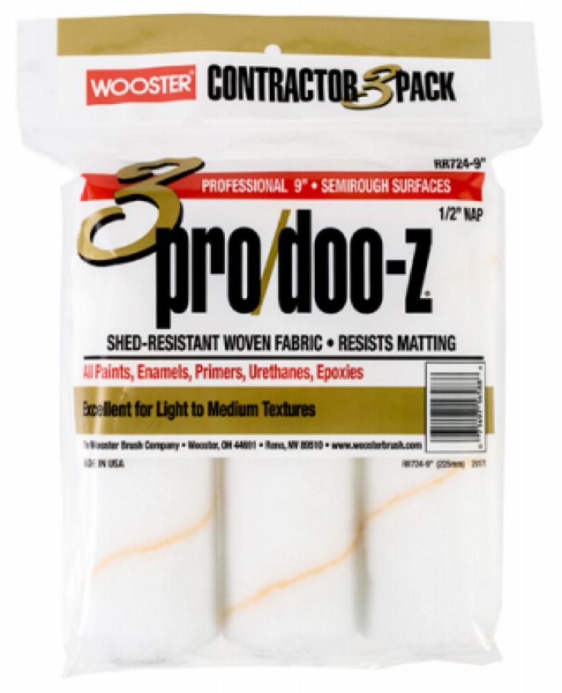 3PK 9" 1/2" Roll Cover