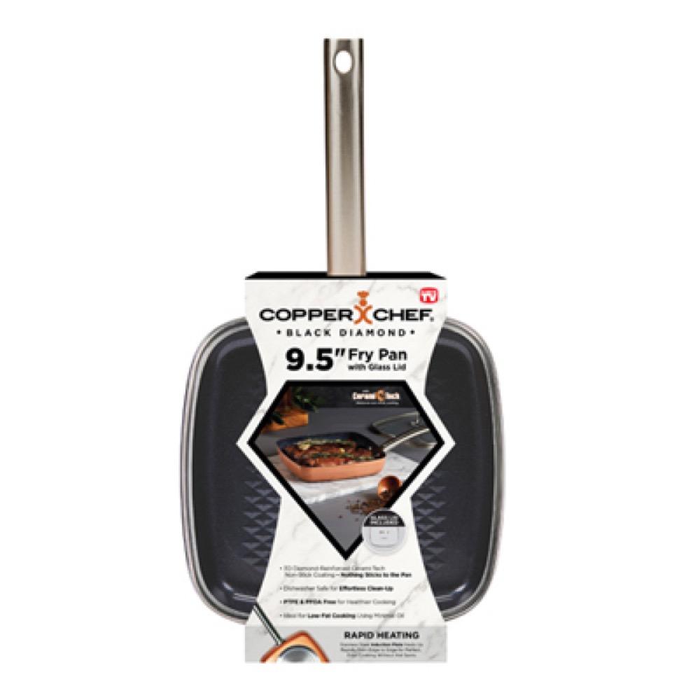 9.5" SQ BLK Frying Pan