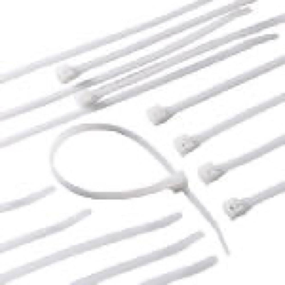 100PK 11" WHT Cable Tie