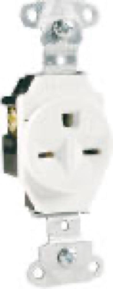 15A WHT HD SGL Outlet