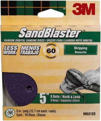 10PK 5" 60G Sand Disc