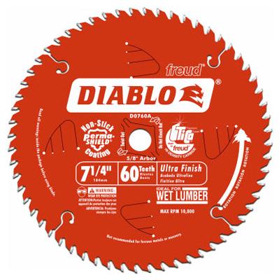 7-1/4"60T Finish Blade