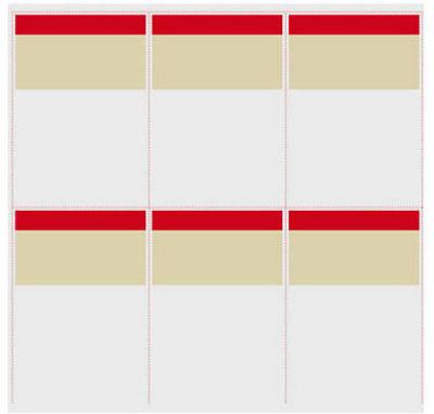 100PK 6UpBin Sign Stock