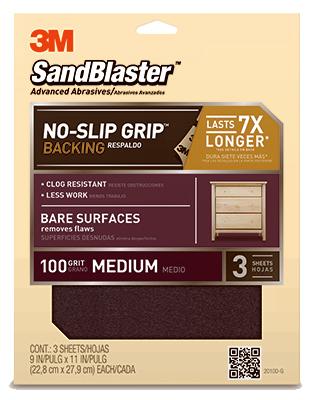 3PK 9x11 100G Sandpaper