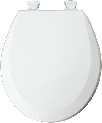 WHT RND WD Toilet Seat - 141422