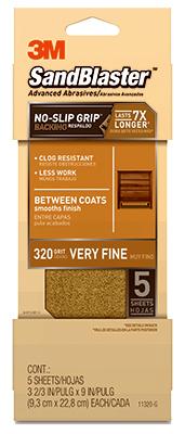 5PK 320G GLD Sandpaper