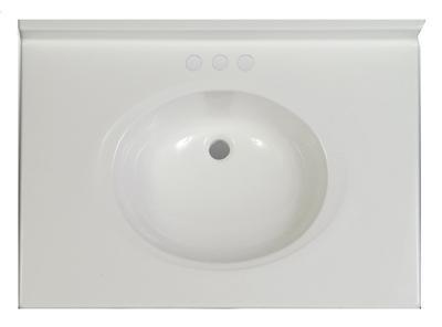 49x22 WHT Vanity Top