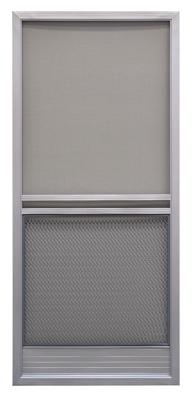 Capr36"GRY STL Scr Door