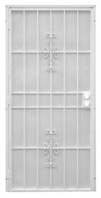 36"WHT STL Secur Door
