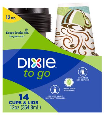 Dixie 14PK 12OZ Cup/Lid