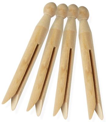 24PK Trad WD Clothespin