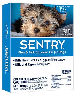 Sent 3CT 15LB Flea/Tick