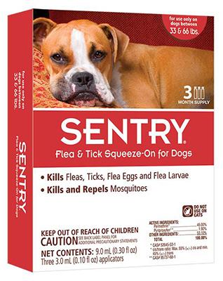 Sent 3CT 66LB Flea/Tick