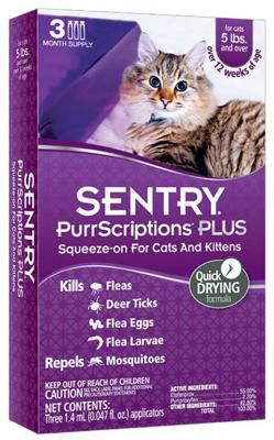 Over 5LB Cat Flea/Tick
