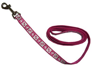 3/8x4 PNK Flaming Leash