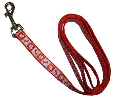 5/8x4 RED Refl Leash