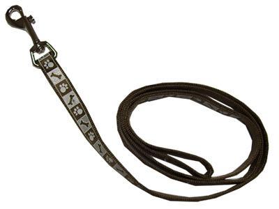 1" Chocol Refl Leash