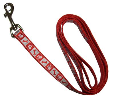 1" RED Reflect Leash