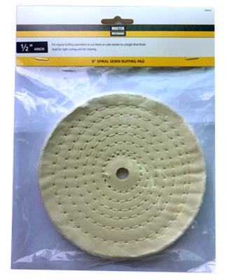 MM 6"Spir Sewn Buff Pad