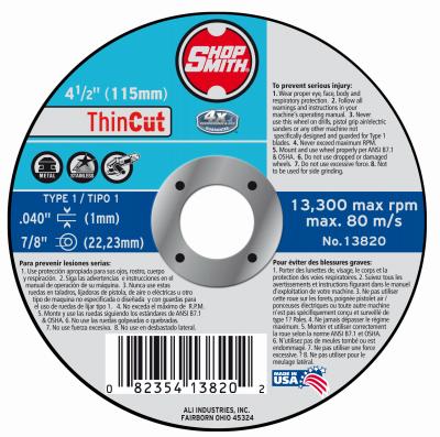 4.5" MTL Cutting Wheel