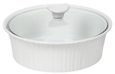 2.5QT WHT RND Casserole