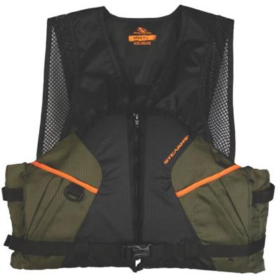 XL GRN/ORG Fish Vest