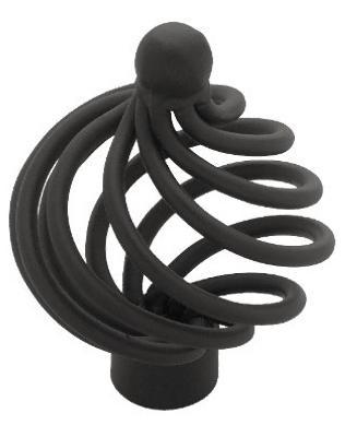 1-5/8" BLK LG Wire Knob