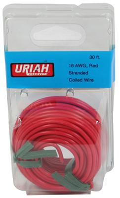 30' RED 16AWG Prim Wire