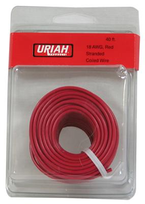 40' RED 18AWG Prim Wire