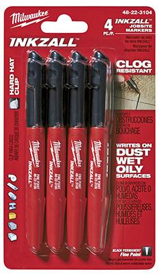 4PK BLK Fine PT Marker