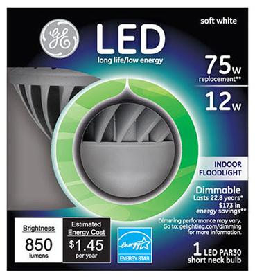 GE 12W Par30 FLD Bulb