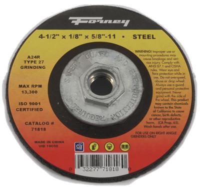 4.5x1/8 27 Grind Wheel