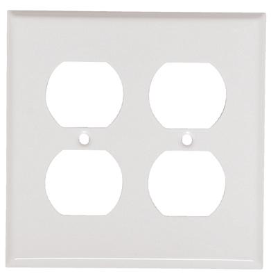 WHT 2G DPLX Wall Plate