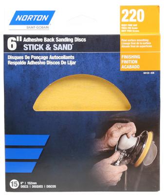 15PK 6" 220G GLD Disc