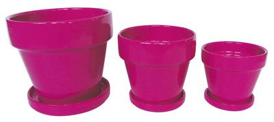 5.5" PNK STD Pot/Saucer