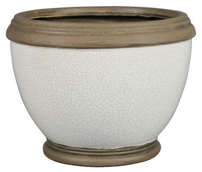 6" WHT Espl Urn Planter