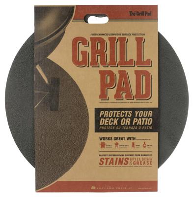 30" BLK RND Grill Pad