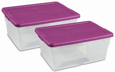2PK 16QT CLR Stor Box