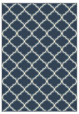8x10 BLU Trellis Rug