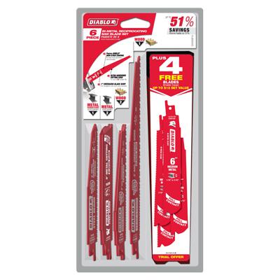 6PC Recip Saw Blade Set