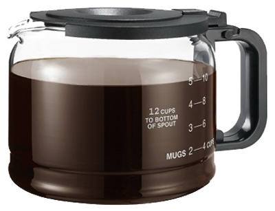 12C BLK Glass Carafe