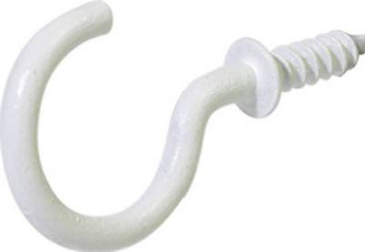 6PK 7/8" WHT Cup Hook